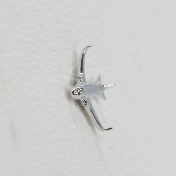 Białe złoto 14k nakrętka push-in Biżuteria push-in